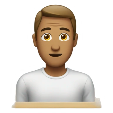 man looking in the mirror  sticker