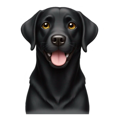 black labrador happy  sticker