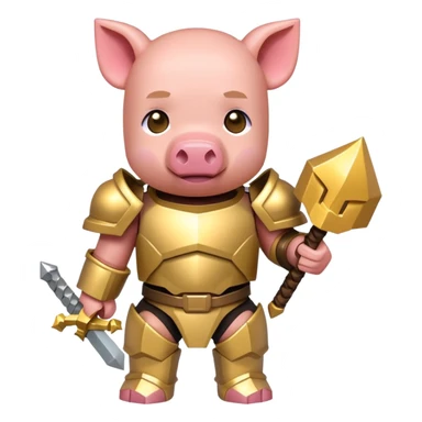 Minecraft baby Piglin sticker