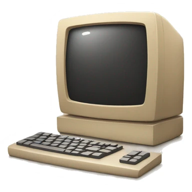 Beige computer  sticker