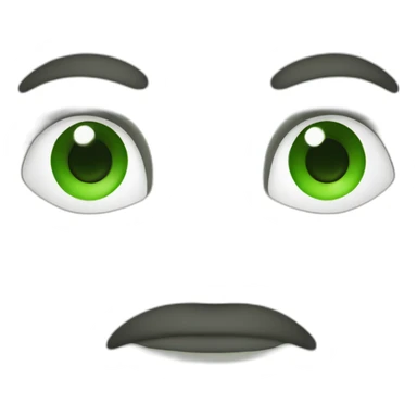 Un mono con ojos verdes sticker