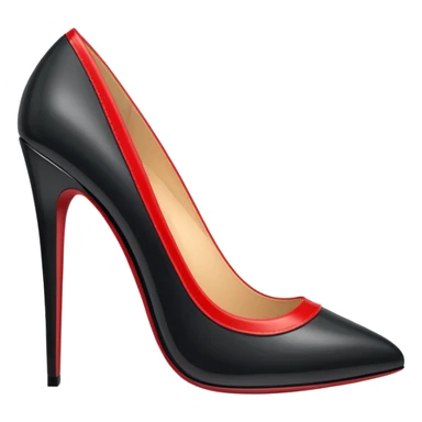 Salto alto preto com soldado vermelho sticker