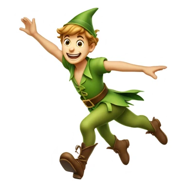 Disney’s Peter pan flying sticker