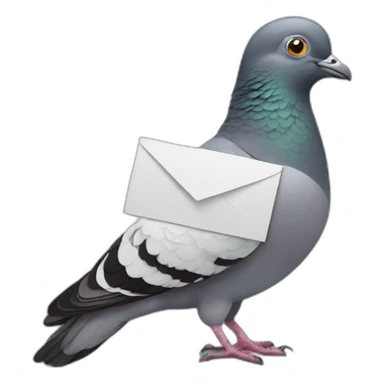 pigeon send a letter sticker