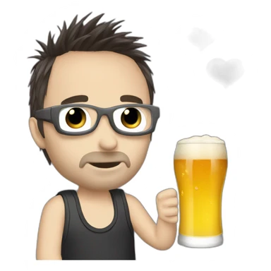 Matthew bellamy drink beer sticker