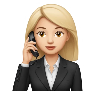 business woman talking on the mobile phone sticker