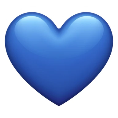 solid color purpuleish blue heart sticker