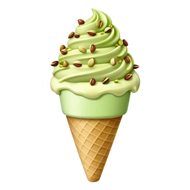 Fancy pistachio ice cream sticker