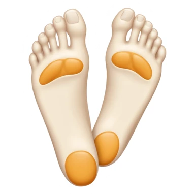 pale white foot sticker