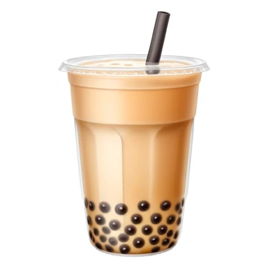 bubble tea with tapioca pearls sticker