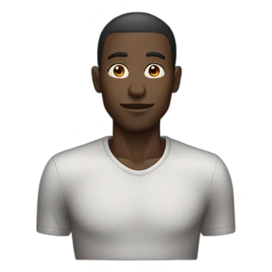 very very skinny black man sticker