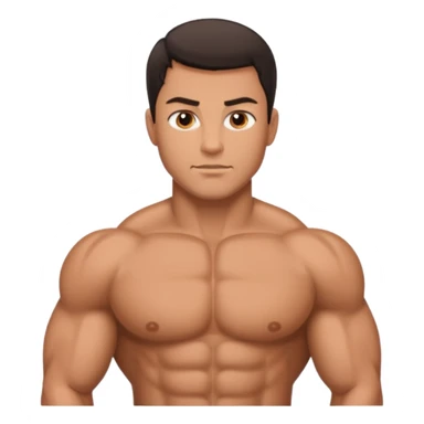 A muscular man. sticker