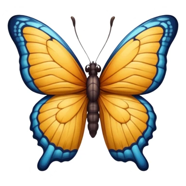 Butterfly with abs  sticker