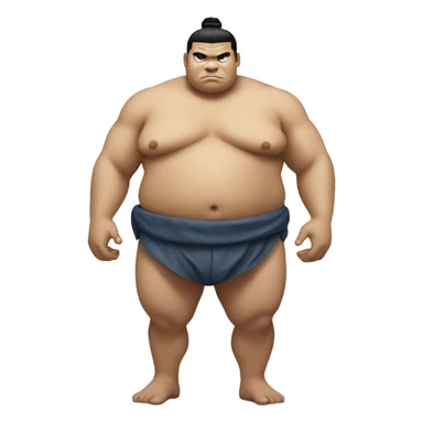 Sumo wrestler rockstar sticker