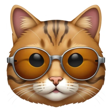 A cat with sunglasses sticker