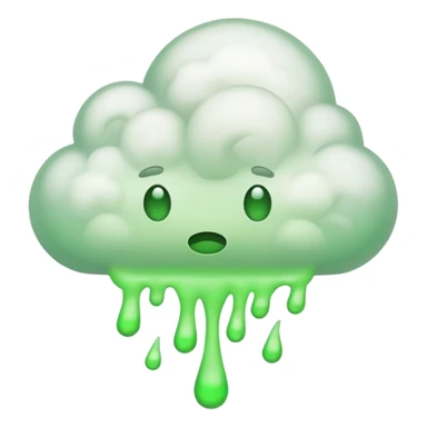 a green fart gas sticker