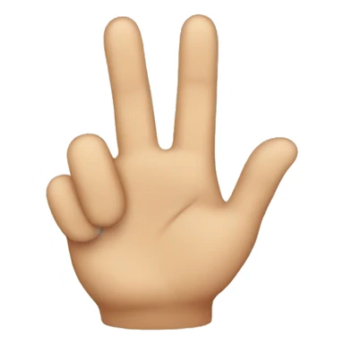 finger waving  sticker