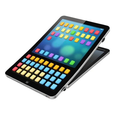 Techno/EDM musique tablette de mixage color sticker