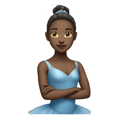 Ballet girl in blue sticker