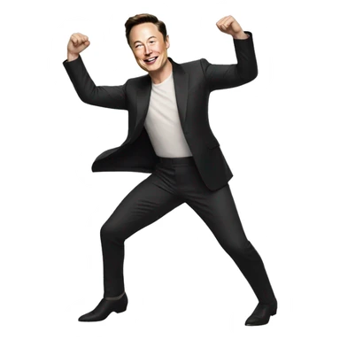 dancing elon musk sticker