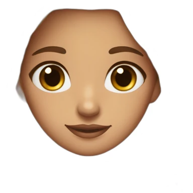 girl with brown here some blue hightlights at the end of her hair and big brown long lashes eyes. and wearing a therapist outfit sticker