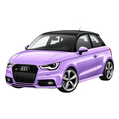 Lavander Audi a1 Black roof and mirror sticker