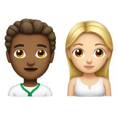 Mexican and white girl sticker