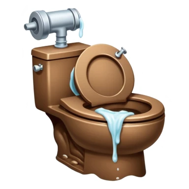 overflowed dirty toilet sticker