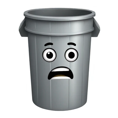 running trash can sticker