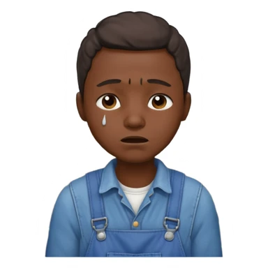 Cotton picker crying  sticker