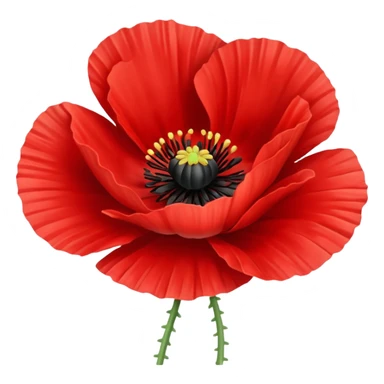 Poppy sticker