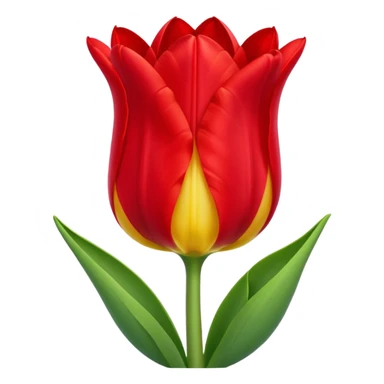 Personified tulip doing a grand battement  sticker