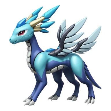 Meloetta-Zekrom-Kyurem-Dialga-Suicune-Pteromon-hybrid sticker