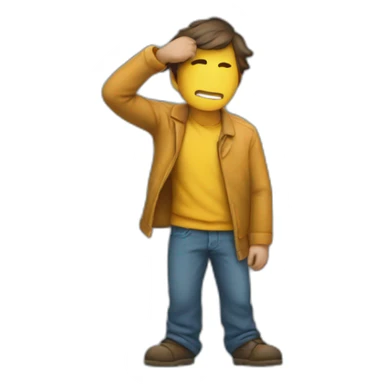 Wind coming from a man standing backwards sticker