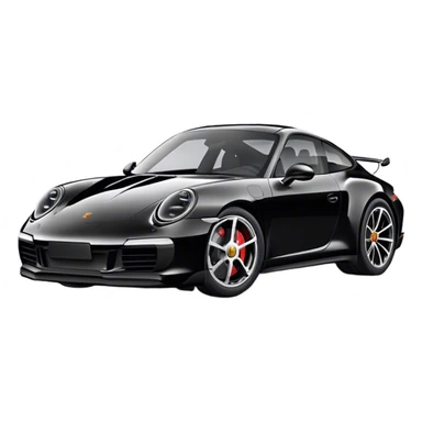 Porsche 911 - Porsche (Model Year: 2021) (Iconic colour: Black) sticker