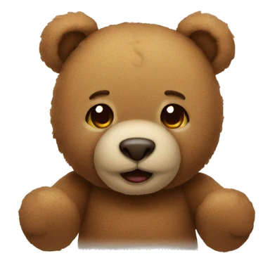 teddy winking  sticker