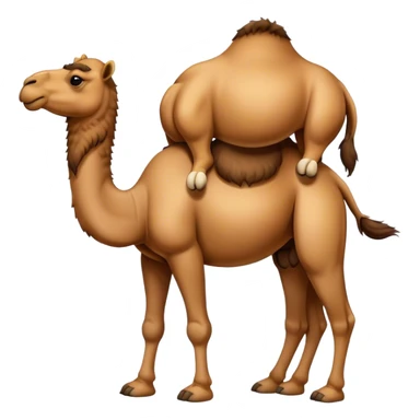 Camel with a big toe  sticker