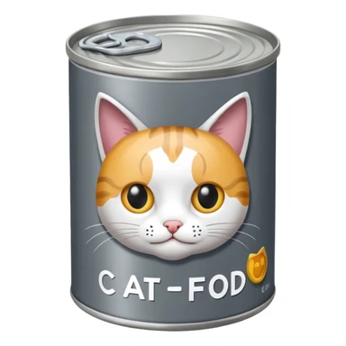 canned cat food sticker