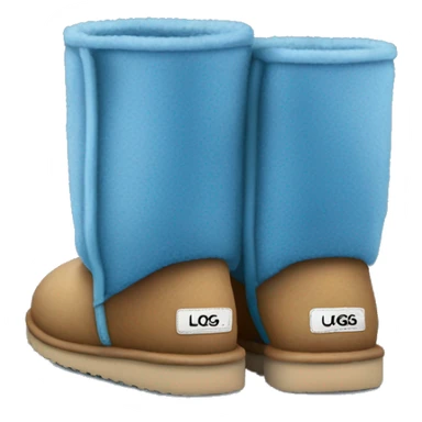 Blue pair of uggs sticker