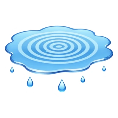 Blue puddle sticker