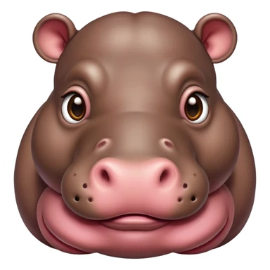 big baby hippo sticker