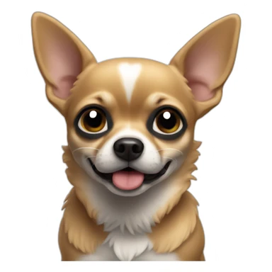 chihuahua NEGRO llorando sticker