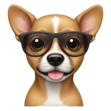 Chiuaua with sunglasses sticker