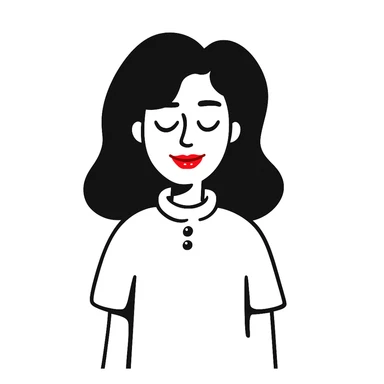 Add shine to the red lipstick. sticker