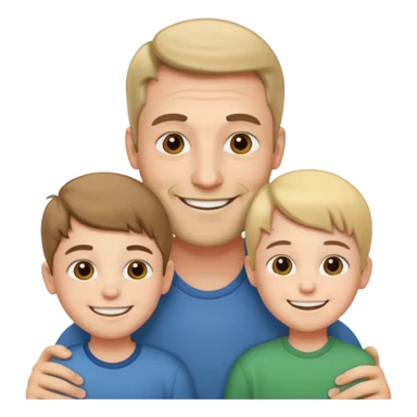 a father with many children sticker
