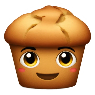  muffin with muscular arms  sticker