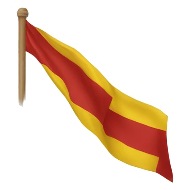 Red with yellow flag sticker