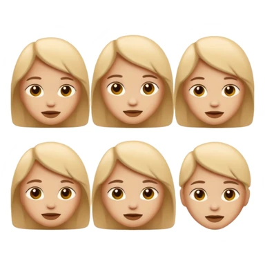nude color emoji, light skin tone sticker