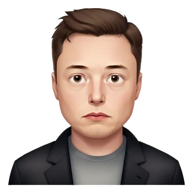 elon musk 2000 sad sticker