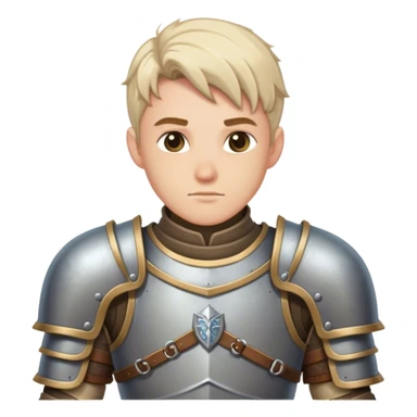 Medieval DnD themed male with armor waist sticker